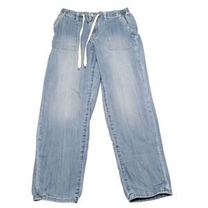 Judy Blue Los Angeles pull on denim joggers Pants Women 11/30 Light Wash